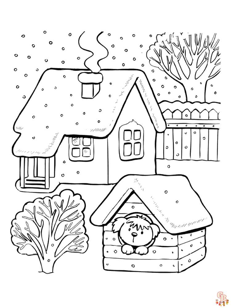 Coloriage hiver