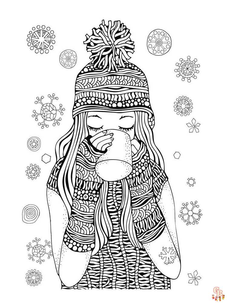 Coloriage hiver