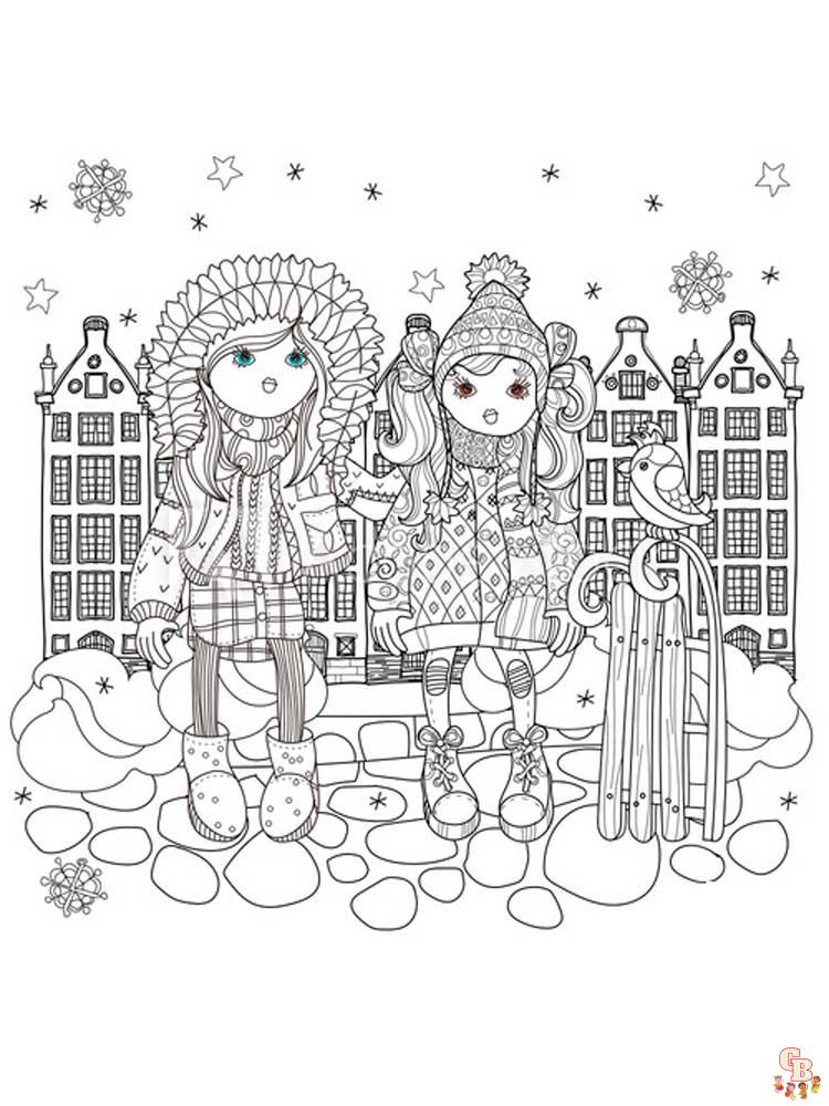 Coloriage hiver