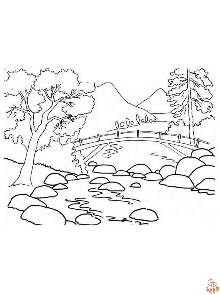 Coloriage montagnes