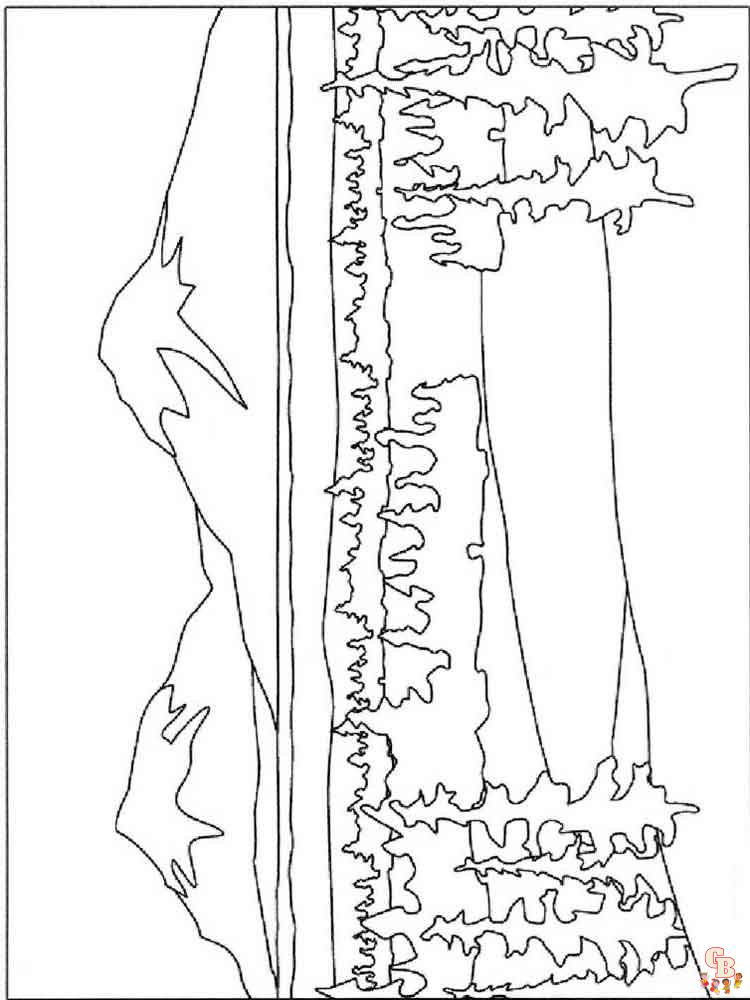 Coloriage montagnes