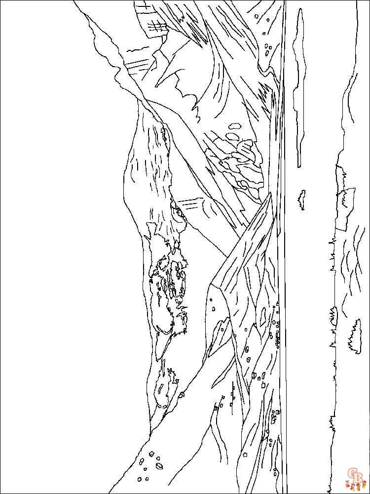 Coloriage montagnes