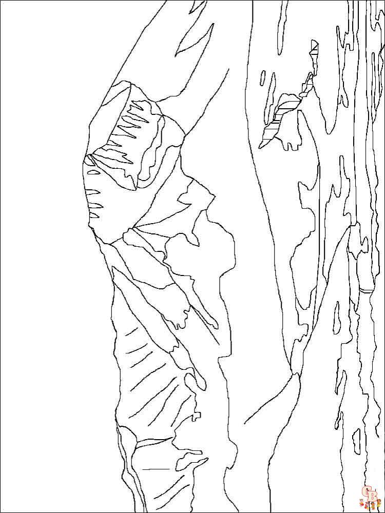 Coloriage montagnes