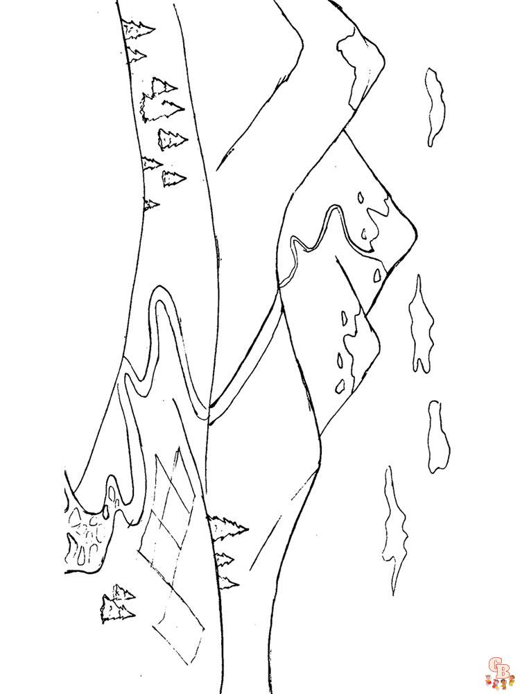 Coloriage montagnes