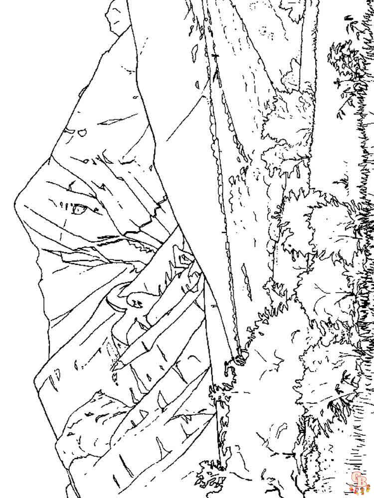 Coloriage montagnes