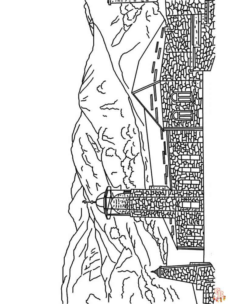 Coloriage montagnes