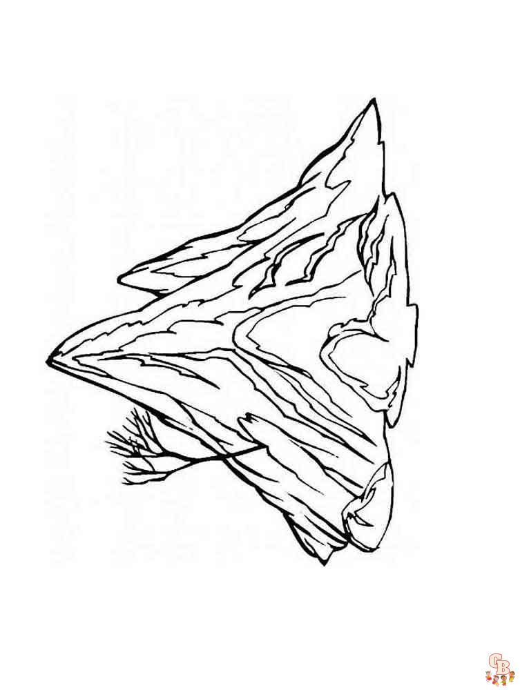 Coloriage montagnes