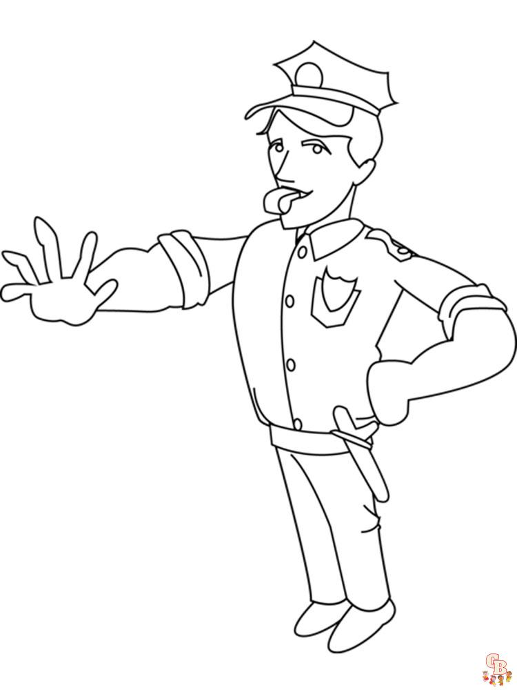 Coloriage police