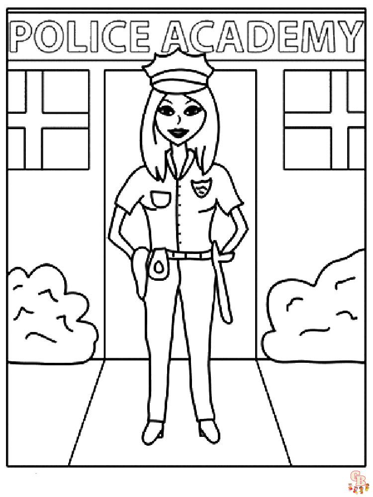 Coloriage police