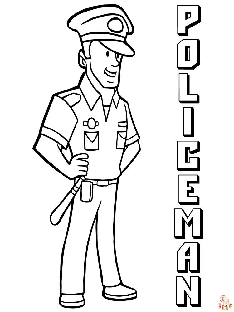 Coloriage police