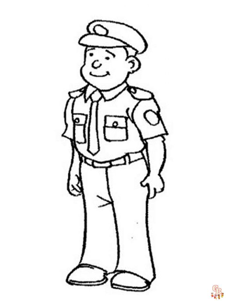 Coloriage police