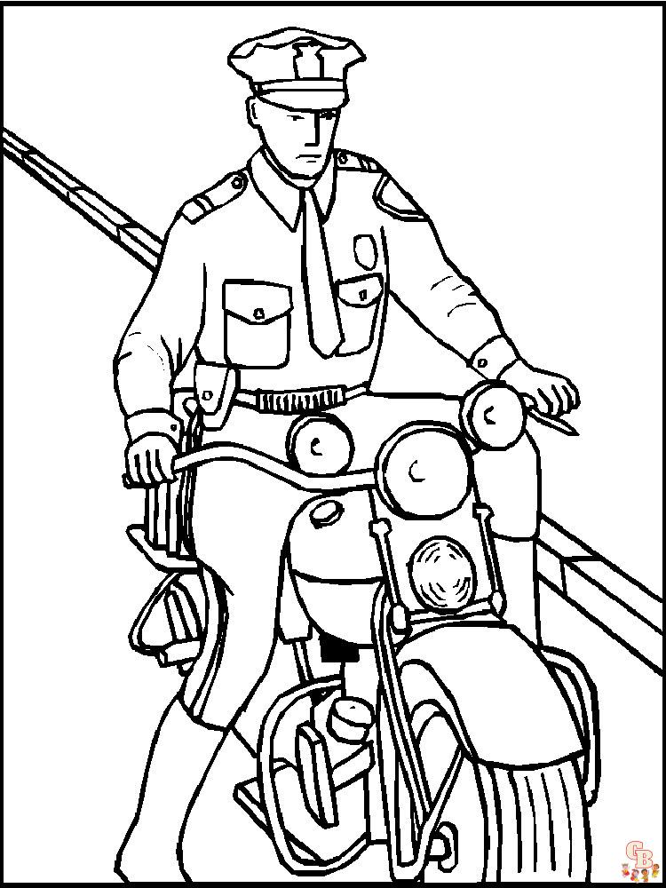 Coloriage police