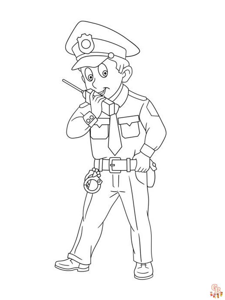 Coloriage police