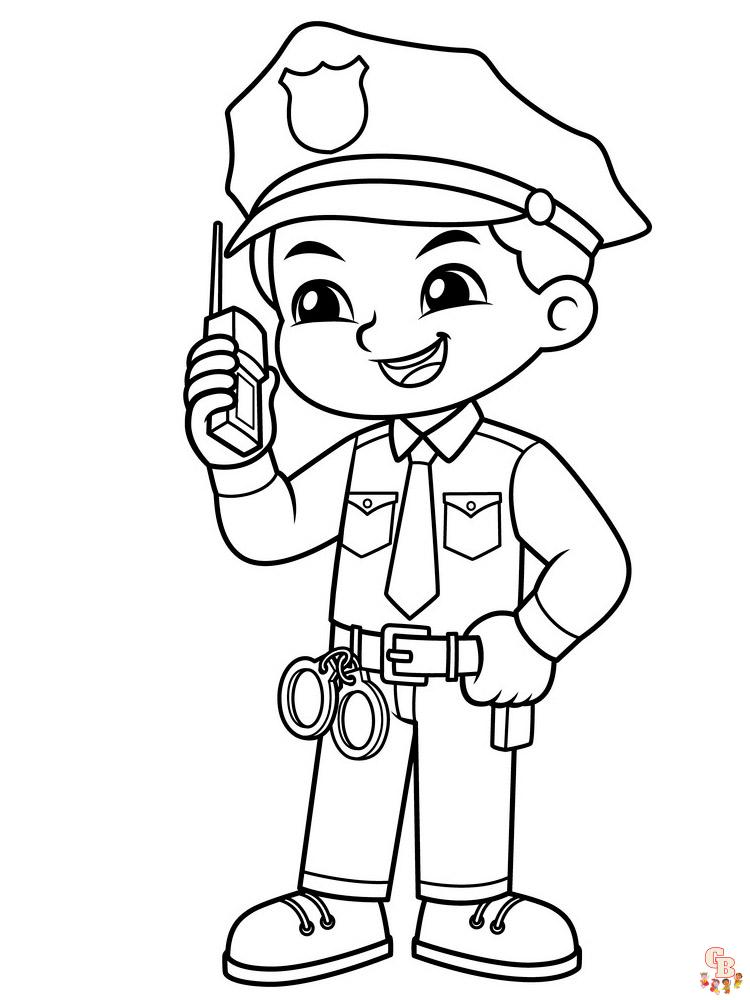 Coloriage police