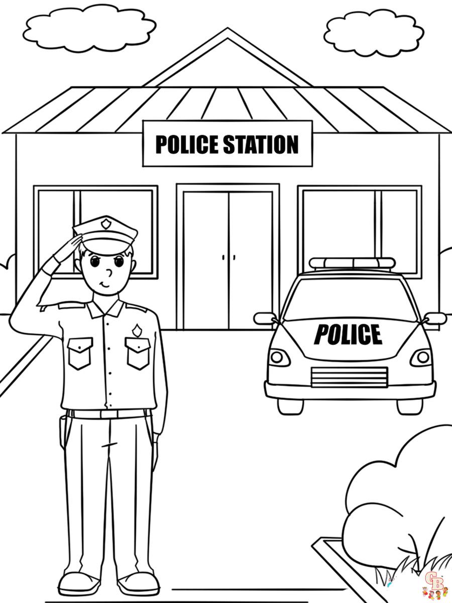 Coloriage police