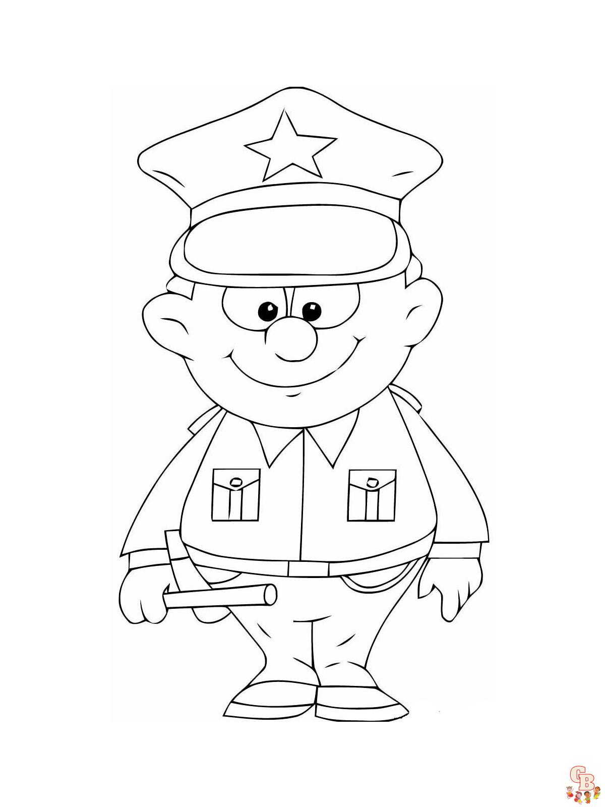 Coloriage police