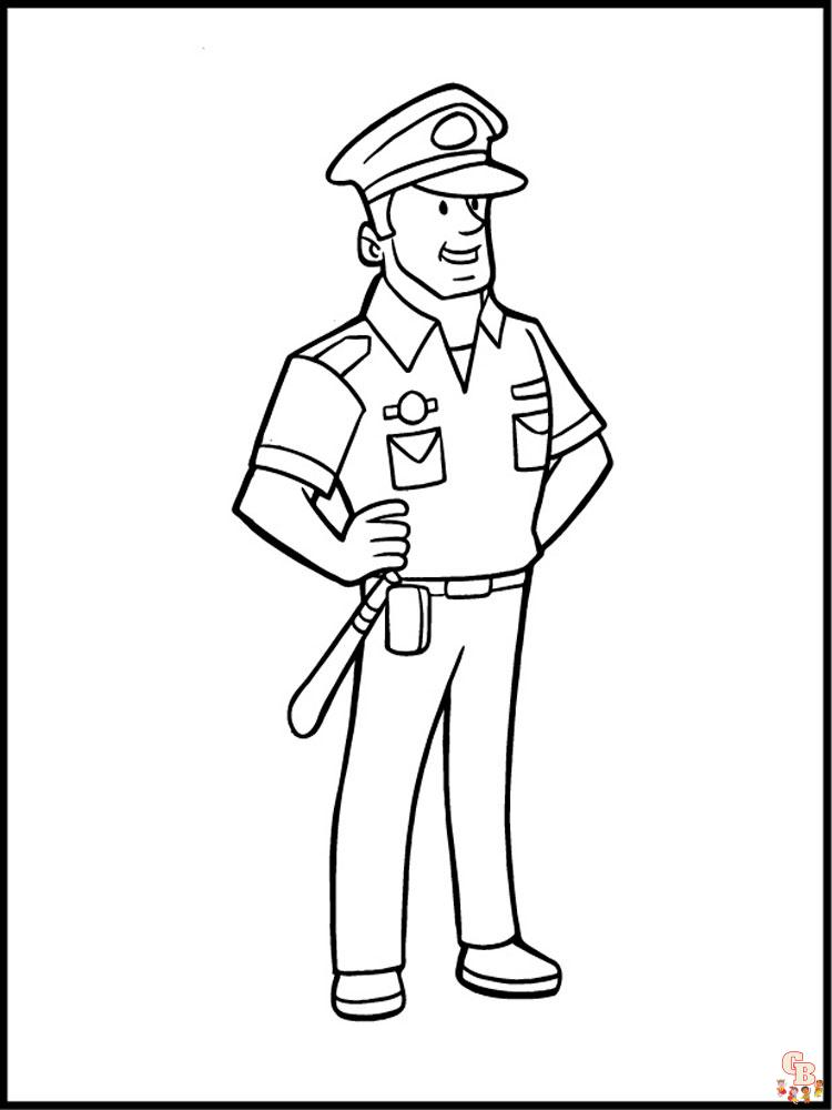 Coloriage police