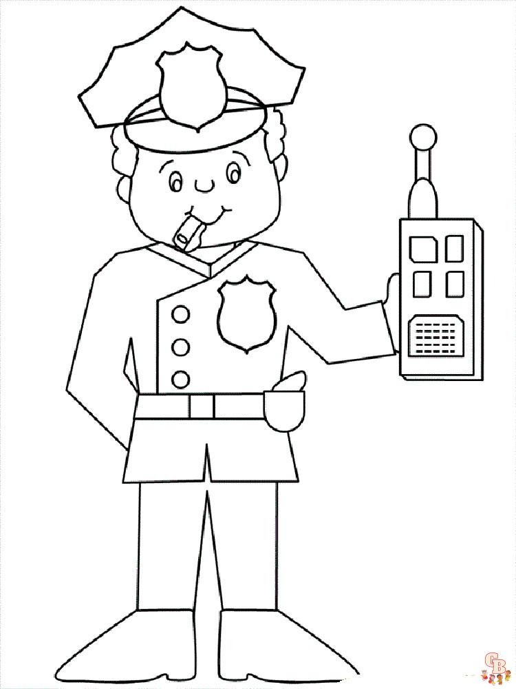 Coloriage police