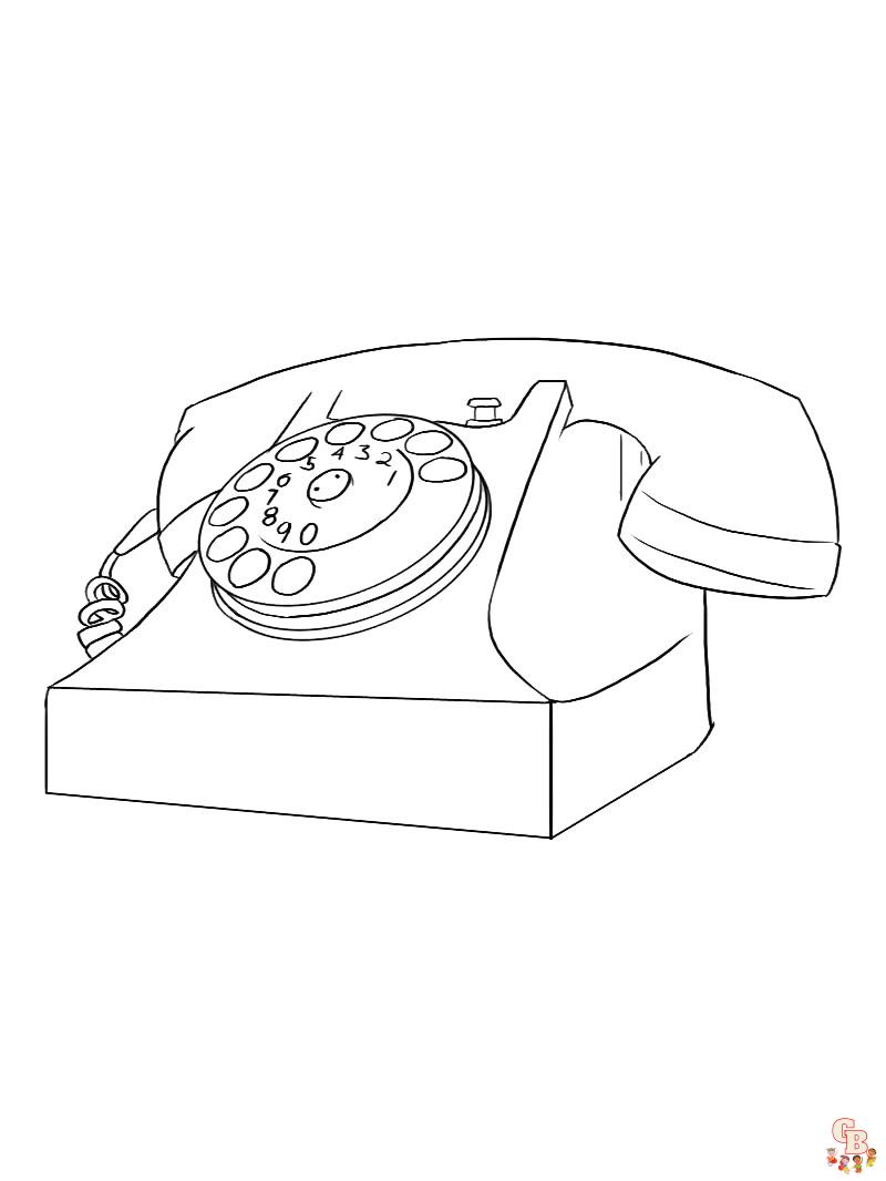 Coloriage telephone