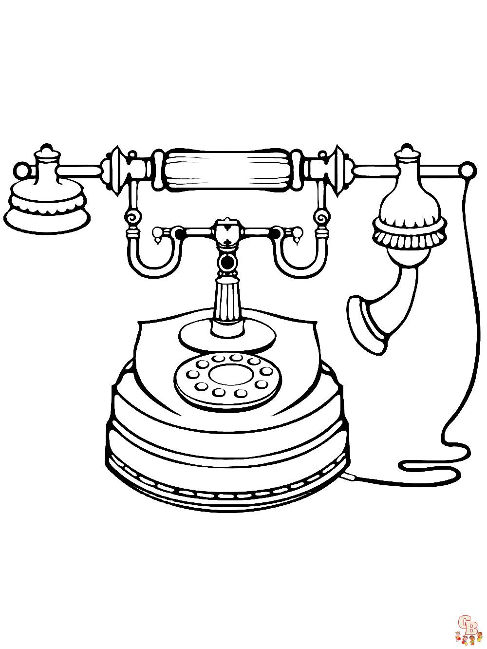 Coloriage telephone