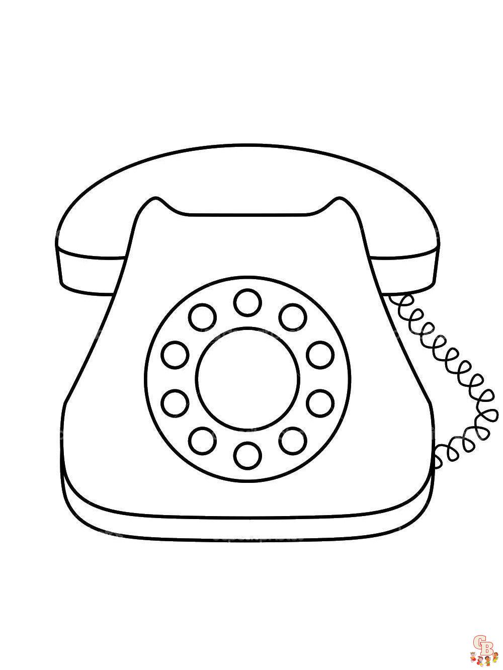 Coloriage telephone