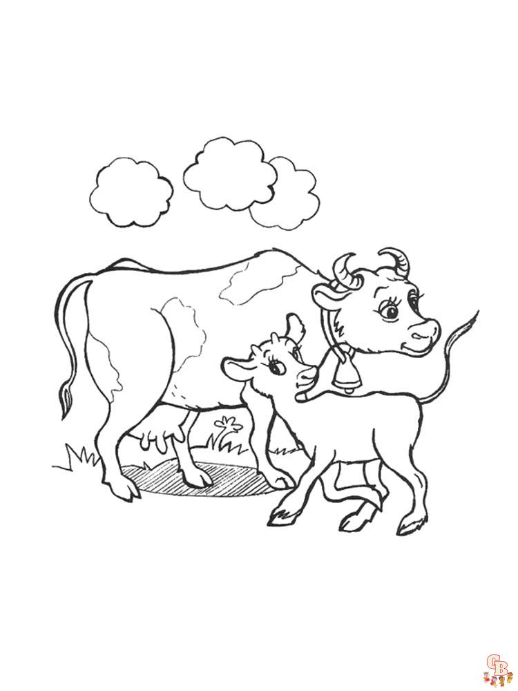 Coloriage vaches