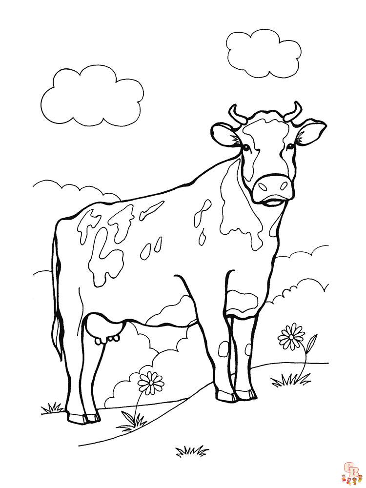 Coloriage vaches