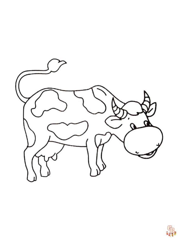 Coloriage vaches