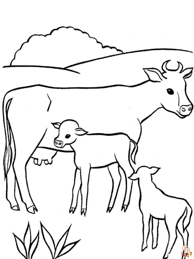 Coloriage vaches