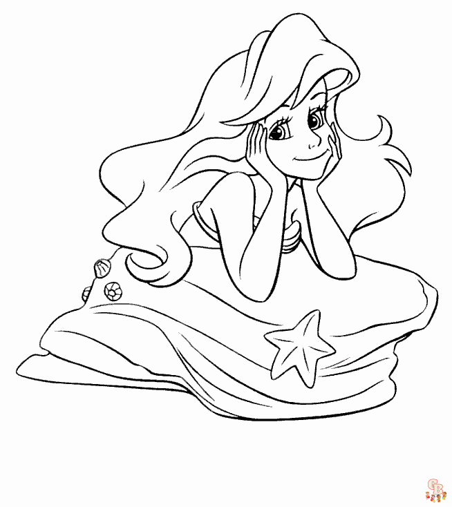 coloriage Ariel