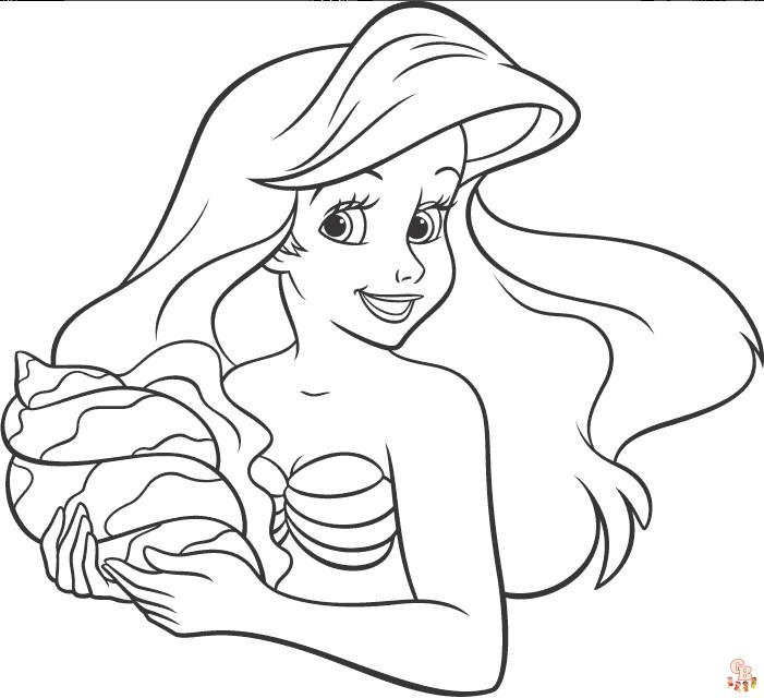 coloriage Ariel