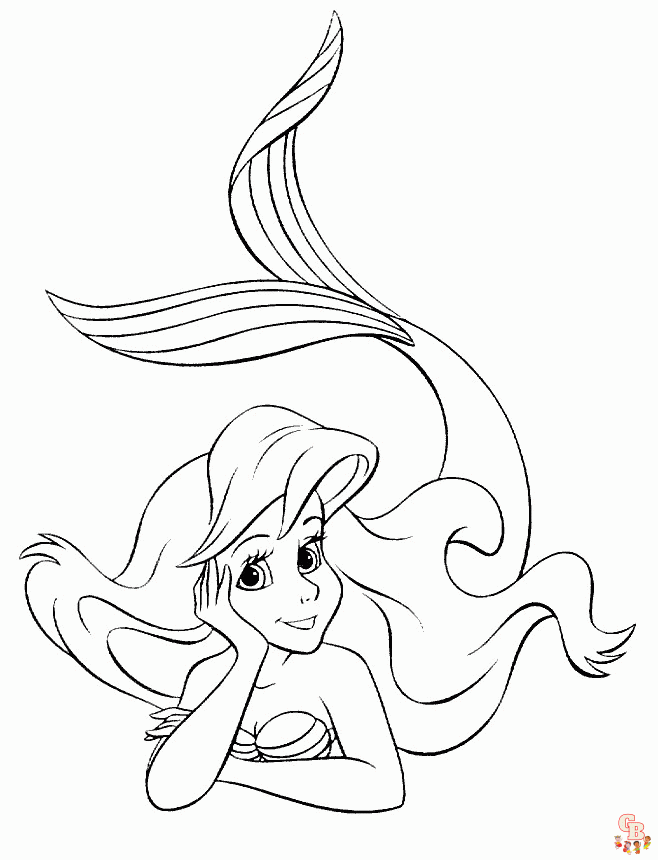 coloriage Ariel