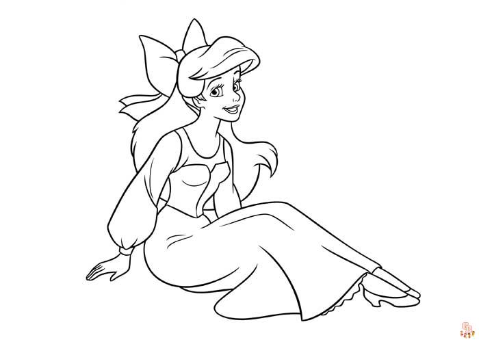 coloriage Ariel