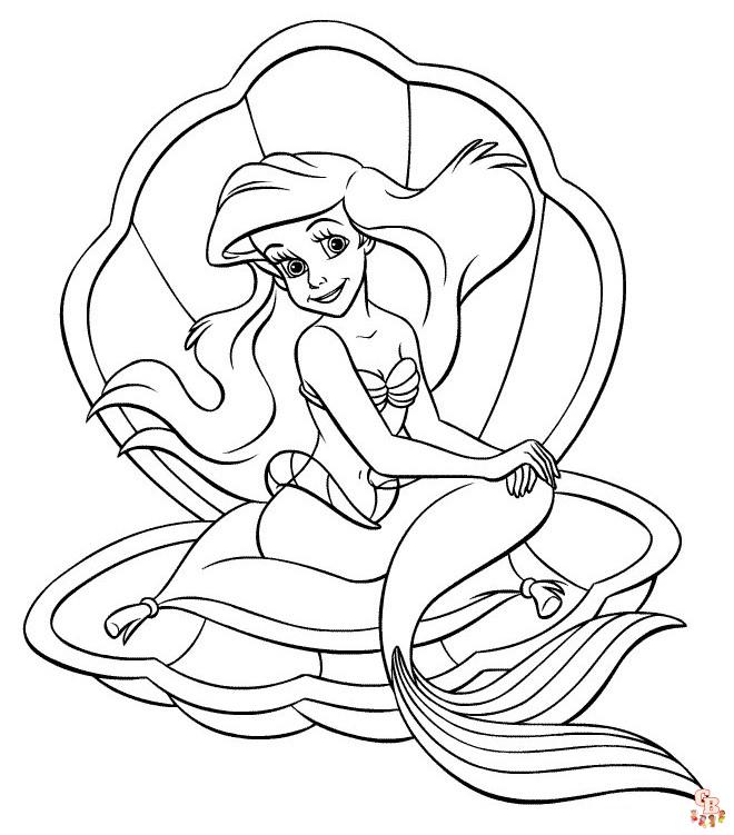 coloriage Ariel