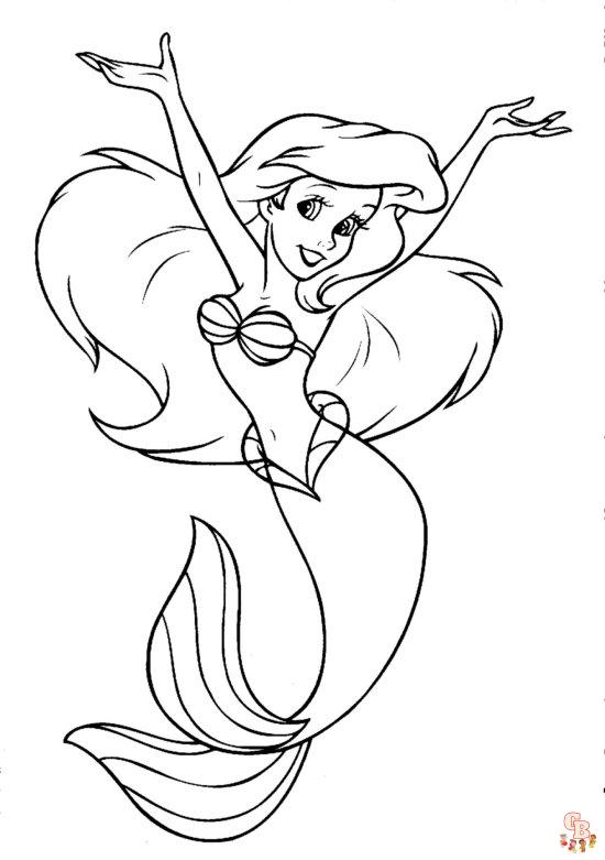 coloriage Ariel