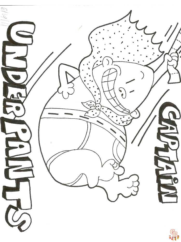 coloriage Capitaine Underpants