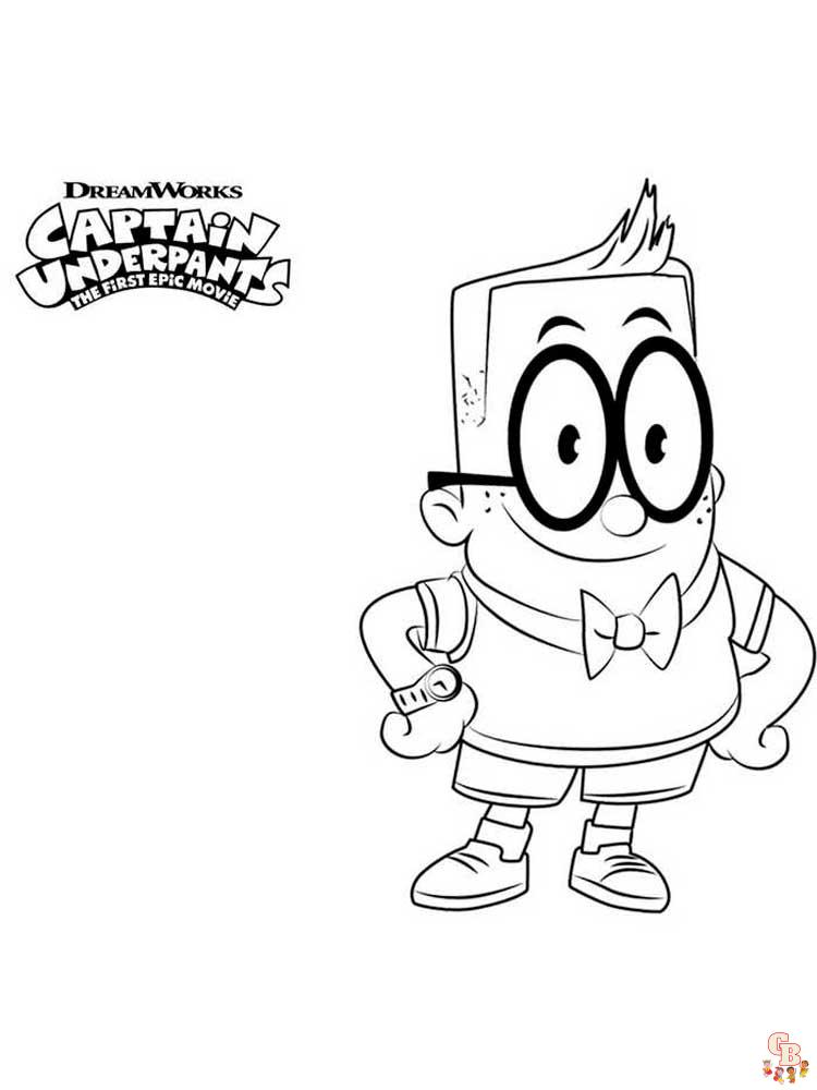 coloriage Capitaine Underpants