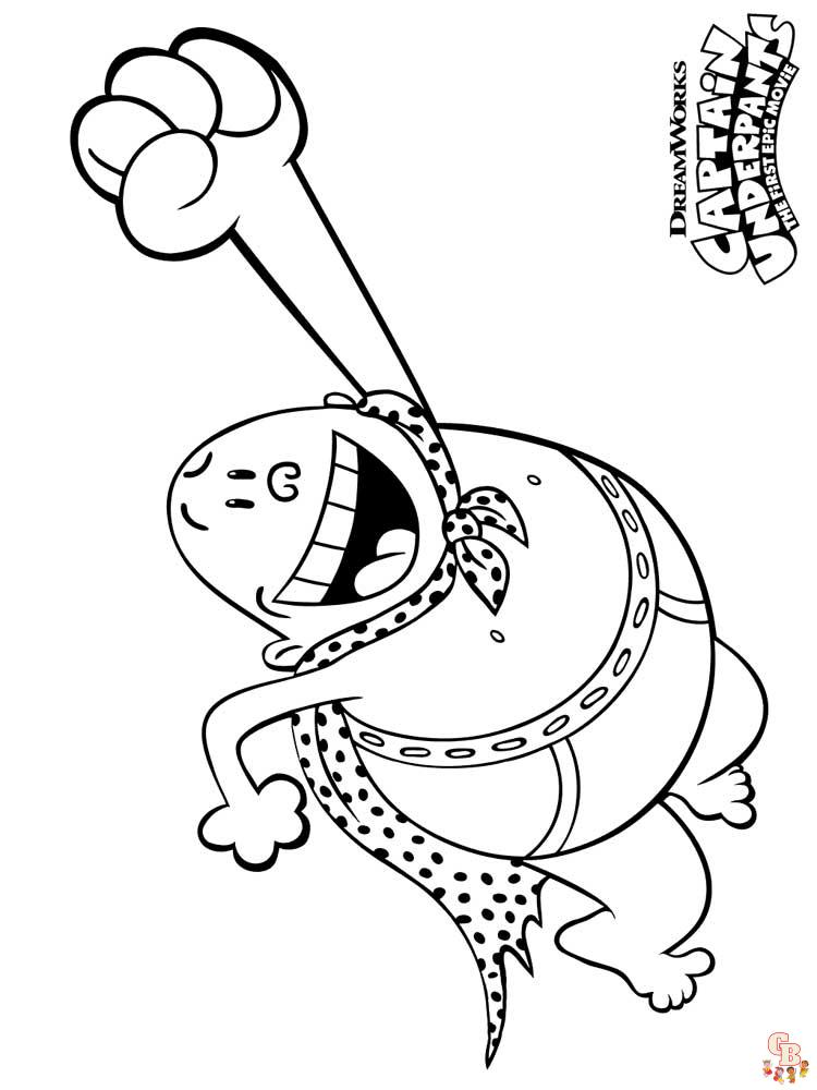 coloriage Capitaine Underpants