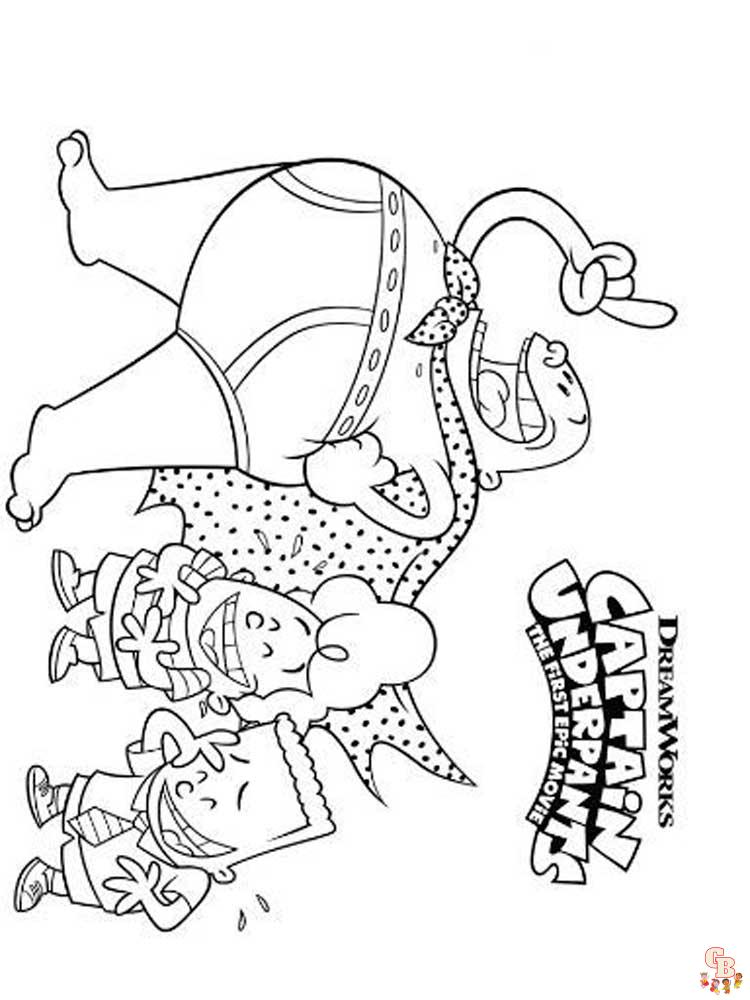 coloriage Capitaine Underpants