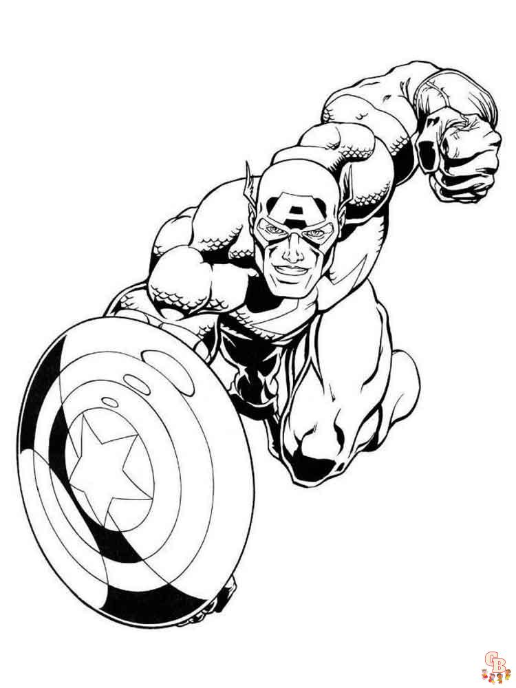 coloriage Captain America