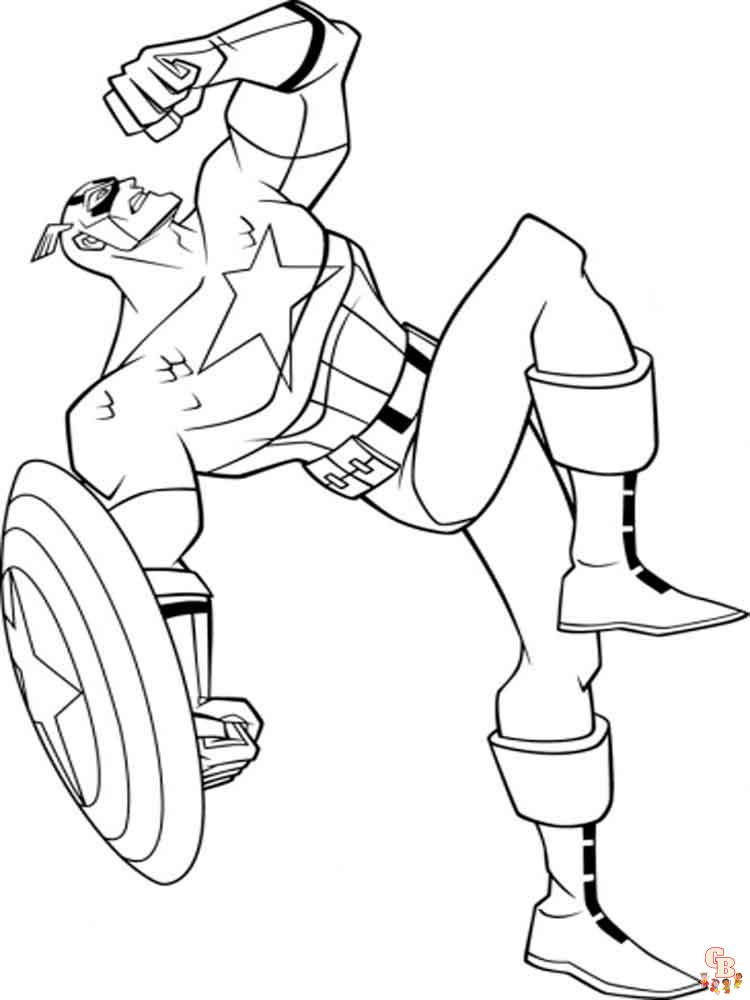 coloriage Captain America