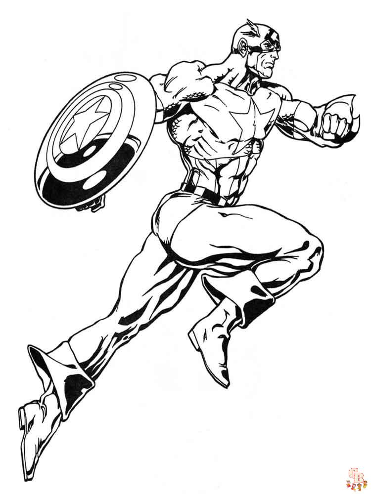 coloriage Captain America