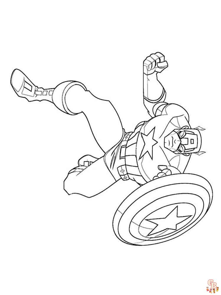 coloriage Captain America