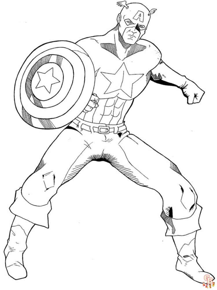 coloriage Captain America