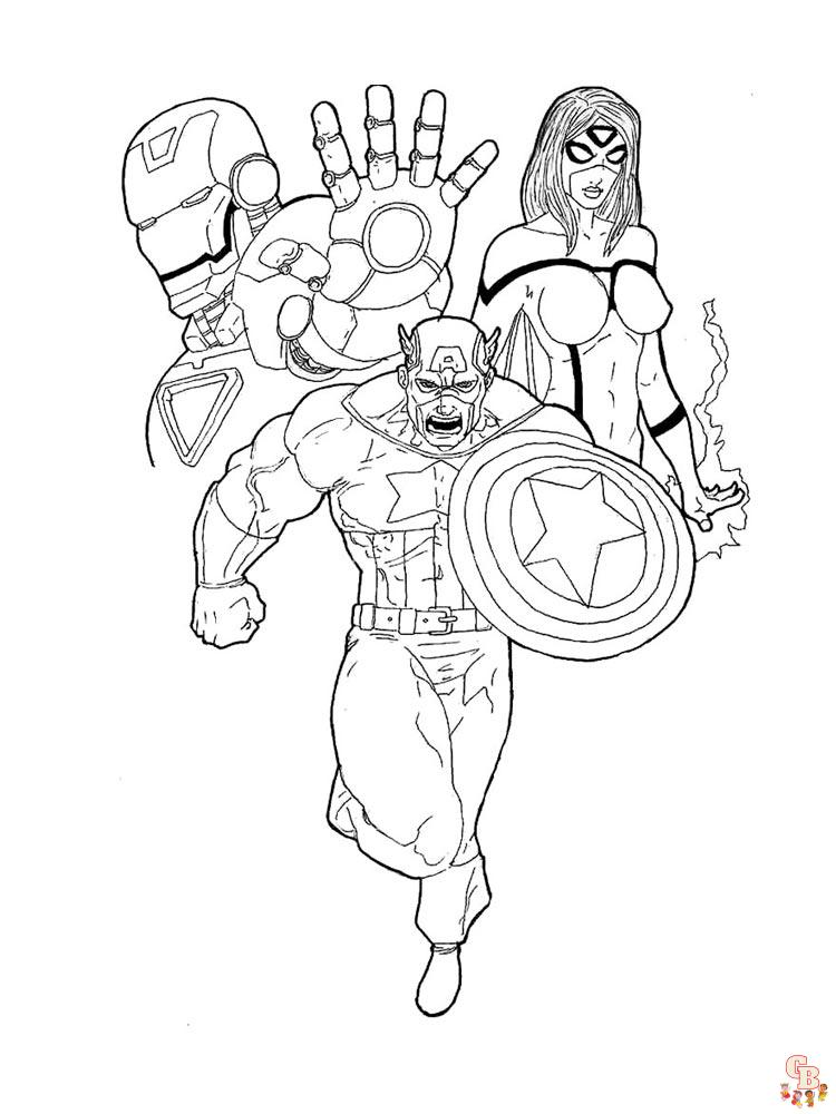 coloriage Captain America