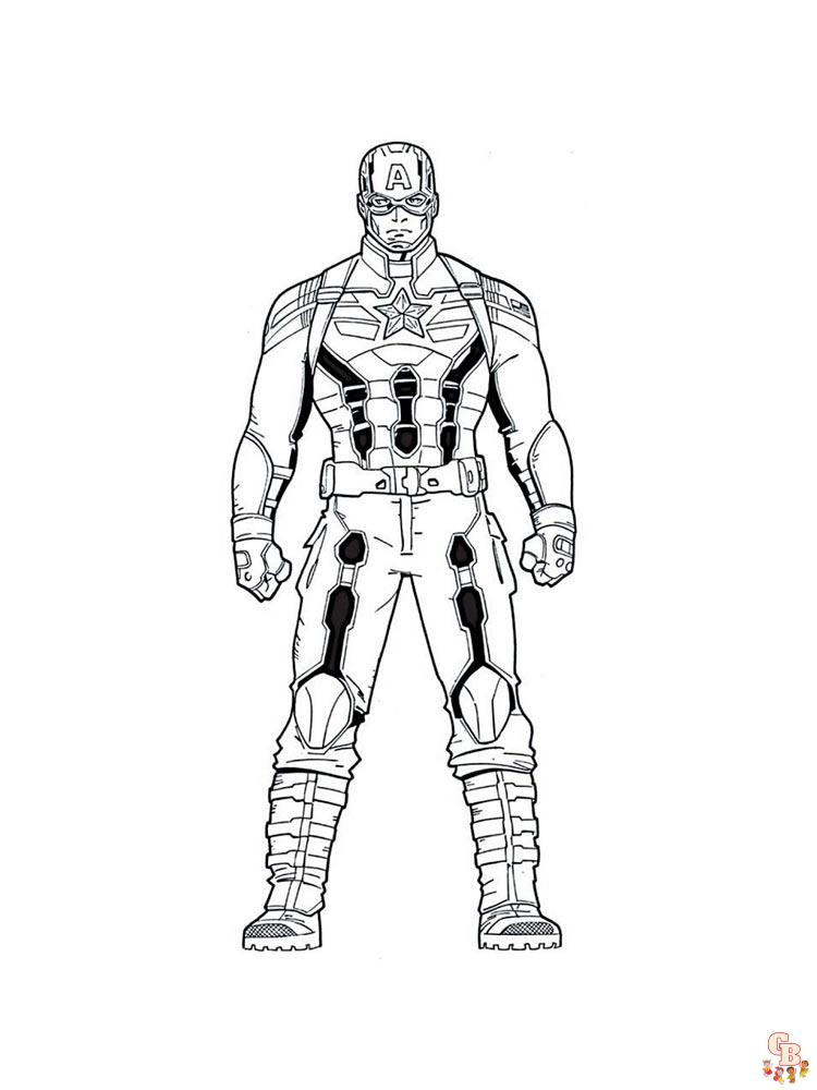 coloriage Captain America