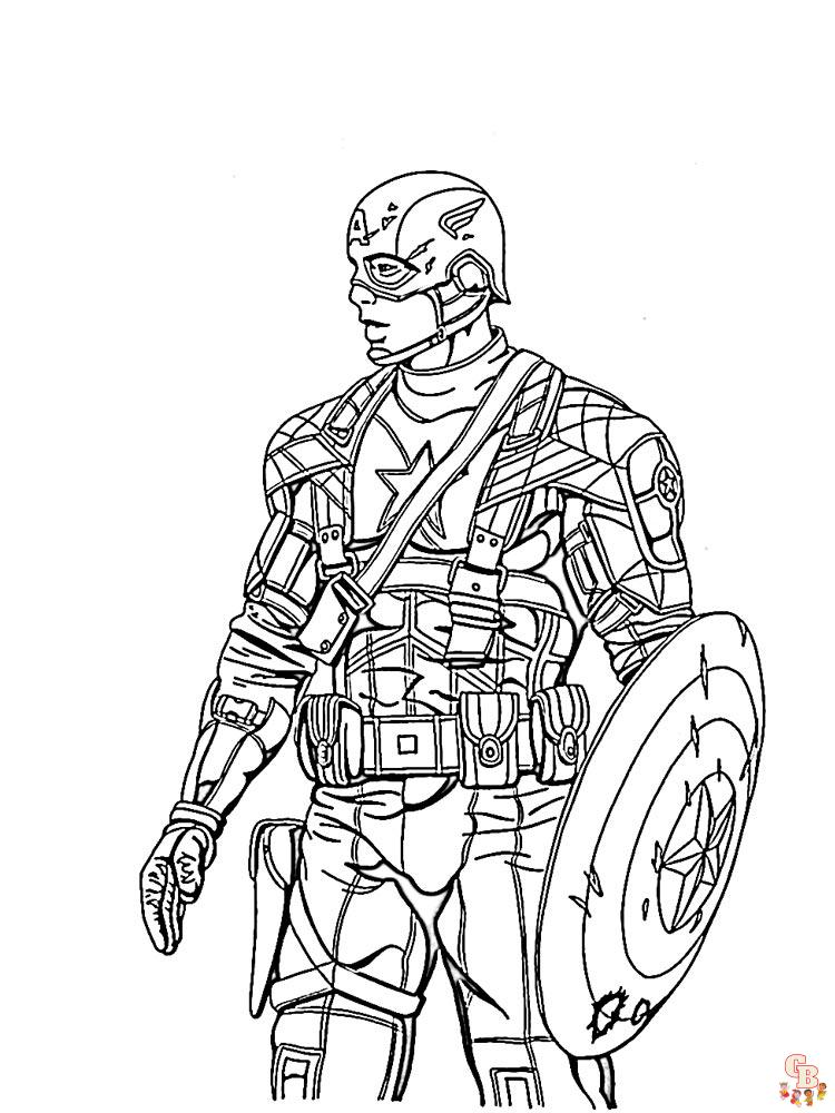 coloriage Captain America