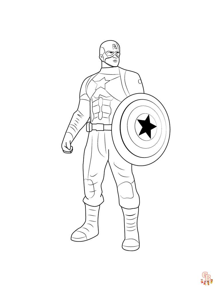 coloriage Captain America