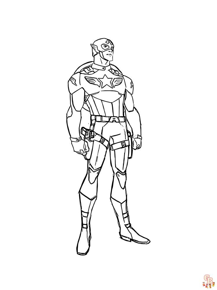 coloriage Captain America