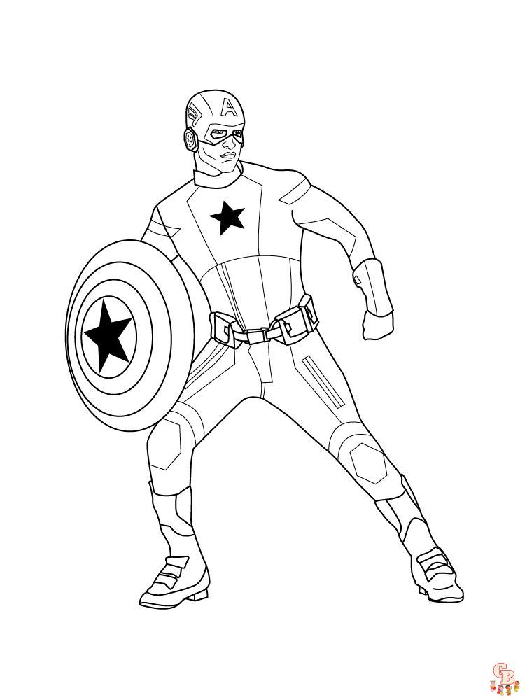 coloriage Captain America